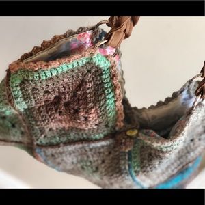 Unique hand crocheted purse.